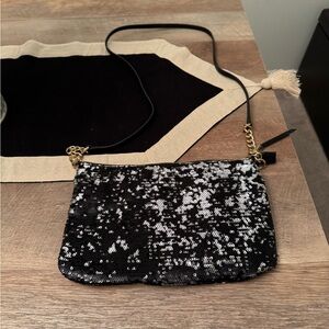 Juicy Couture Sequin Black and Silver Women's Bag